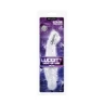 Прозрачный вибромассажёр Mirage Light Up - 17,7 см.