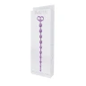 Фиолетовая анальная цепочка с 10 звеньями ANAL JUGGLING BALL SILICONE - 33,6 см.