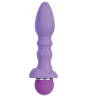 Фиолетовый вибромассажер для анальной стимуляции PURRFECT SILICONE ANAL VIBRATOR - 13 см.