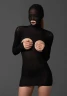 Мини платье-маска MASKED CUPLESS MINI DRESS