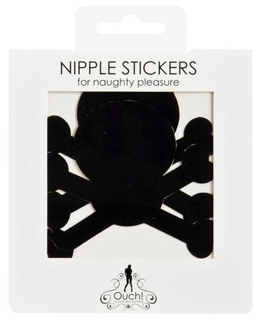 Украшение на соски Nipple Stickers в форме черепов