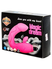 Розовый вибратор Magic Dream для массажа точки G и клитора