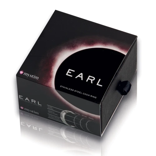 Стальное полированное эрекционное кольцо Earl - 5,5 см.