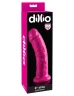 Ярко-розовый фаллоимитатор с присоской 8" Dillio - 21,6 см.