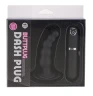 Чёрная загнутая вибровтулка Dash Butt Plug With Mini Controller I - 9 см.