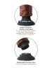 Коричневый вибратор 6" Vibrating Cock - 17,8 см.