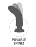 Коричневый вибратор 6" Vibrating Cock - 17,8 см.