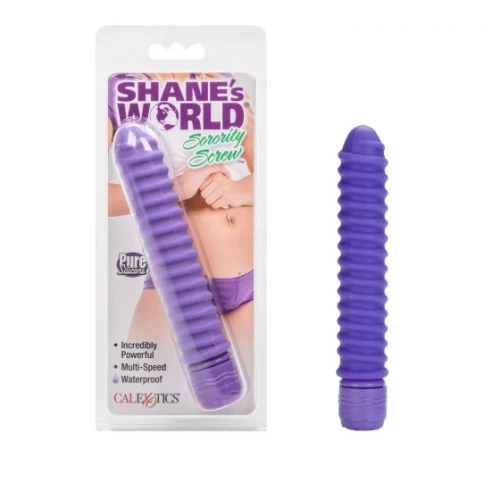 Фиолетовый спиральный вибратор SORORITY SCREW