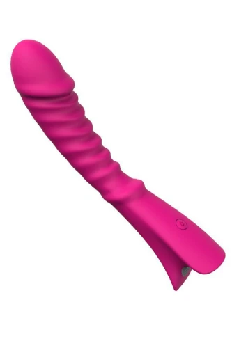 Розовый вибратор для массажа G-точки S-HANDE Topi - 19,9 см.