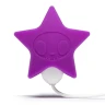 Фиолетовый клиторальный стимулятор-звезда SILICONE PINK STAR CLITORAL VIBRATOR