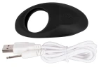 Чёрное эрекционное виброкольцо Lust Vibrating Cock Ring