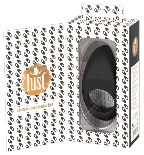 Чёрное эрекционное виброкольцо Lust Vibrating Cock Ring