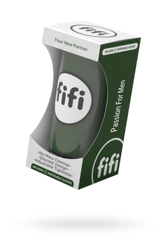 Зелёный нереалистичный мастурбатор FIFI MALE