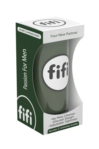 Зелёный нереалистичный мастурбатор FIFI MALE