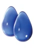 Большие синие стеклянные вагинальные шарики Crystal Kegel Eggs