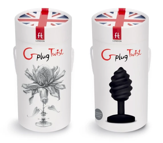 Витая анальная пробка Gplug Twist - 10,5 см.