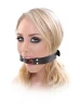 Чёрный кляп-кольцо Beginner's Open Mouth Gag