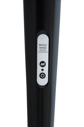 Чёрный проводной вибромассажер Magic Wand