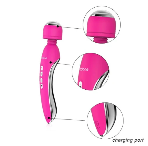 Вибратор с электростимуляцией Electro - 21,5 см.