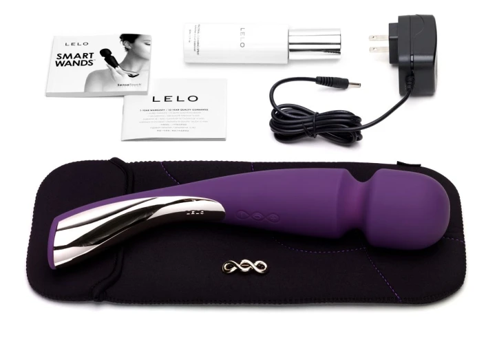Большой профессиональный массажер Smart Wand Large фиолетового цвета