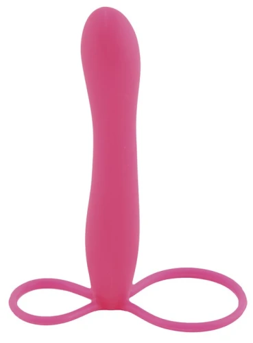 Розовая насадка на пенис POPO Pleasure для анальной стимуляции - 14,5 см.