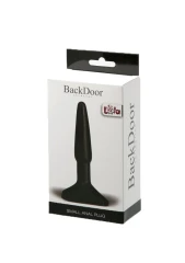 Чёрный анальный стимулятор Small Anal Plug - 12 см.