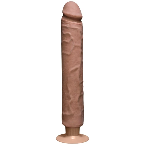Вибратор-мулат The Realistic Cock ULTRASKYN Without Balls Vibrating 12” - 33,5 см.