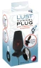 Чёрная анальная пробка с тоннелем и виброзаглушкой Lust Tunnel Plug - 10 см.