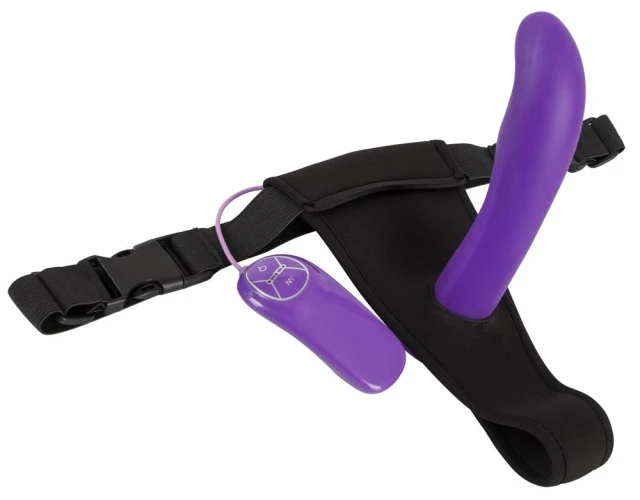 Фиолетовый вибратор с присоской Silicone Purple Vibe - 17,5 см.