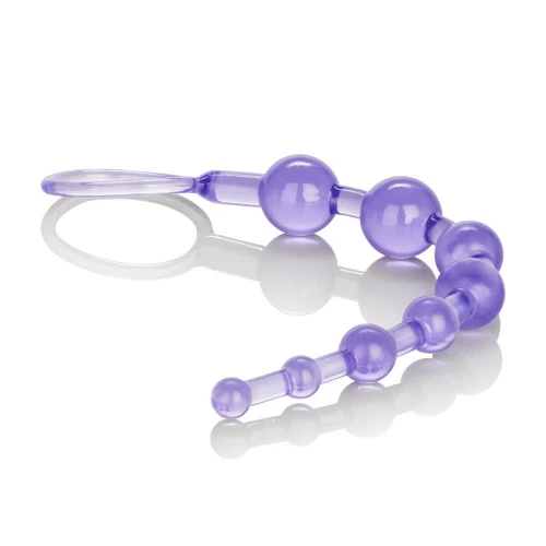 Фиолетовая анальная цепочка Shane's World Anal 101 Intro Beads - 21 см.