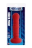 Красная рельефная пробка MENZSTUFF RIBBED PROBE - 21 см.