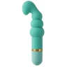 Зелёный G-Spot вибромассажер Pleasurepillar - 14 см.