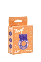 Фиолетовое эрекционное кольцо с вибрацией Rings Axle-pin