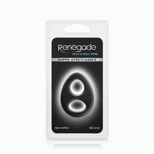 Эрекционное кольцо с двумя отверстиями Renegade Romeo Soft Ring