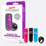 Чёрная перезаряжаемая вибропуля CHARGED VOOOM REMOTE CONTROL BULLET