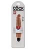 Кофейный вибратор-реалистик 7" Vibrating Stiffy - 21,6 см.
