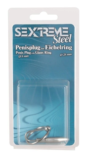 Зонд для уретры с подвижным кольцом Penisplug mit Eichelring