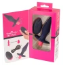 Тёмно-фиолетовая анальная пробка Remote Controlled Butt Plug - 14 см.