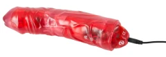 Красный вибромассажер Rechargeable Big Vibe - 23,3 см.