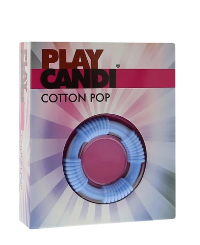Голубое эрекционное кольцо PLAY CANDI COTTON POP BLUE