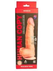 Телесный фаллоимитатор HUMAN COPY 7,8" - 19 см.