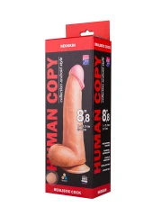 Телесный фаллоимитатор HUMAN COPY 8,8" - 21,5 см.