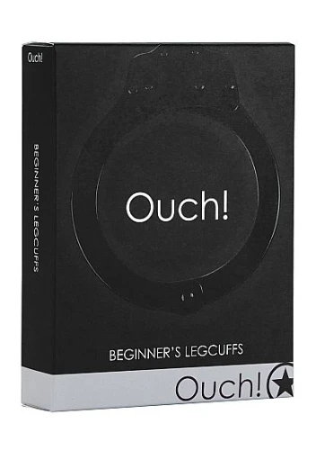 Металлические чёрные оковы Pleasure Legcuffs
