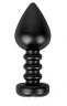 Чёрная анальная пробка Fashionable Buttplug - 10 см.
