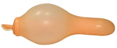 Вибратор Love Balloon с функцией расширения - 17 см.