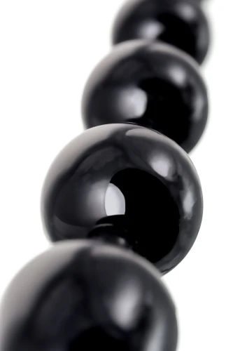 Чёрная анальная цепочка A-toys - 28,3 см.