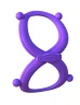 Фиолетовое эрекционное кольцо на пенис и мошонку Infinity Ring