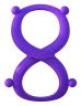 Фиолетовое эрекционное кольцо на пенис и мошонку Infinity Ring