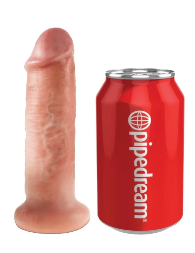 Мини-мяч с фаллической насадкой телесного цвета и вибрацией Vibrating Mini Sex Ball with 6" Dildo - 15,2 см.