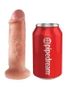 Мини-мяч с фаллической насадкой телесного цвета и вибрацией Vibrating Mini Sex Ball with 6" Dildo - 15,2 см.